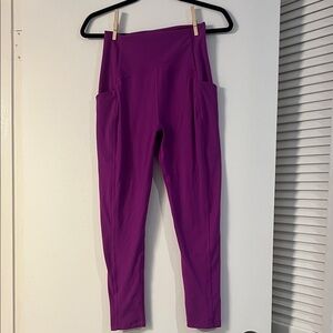 Beyond Yoga Purple High-Waisted Leggings